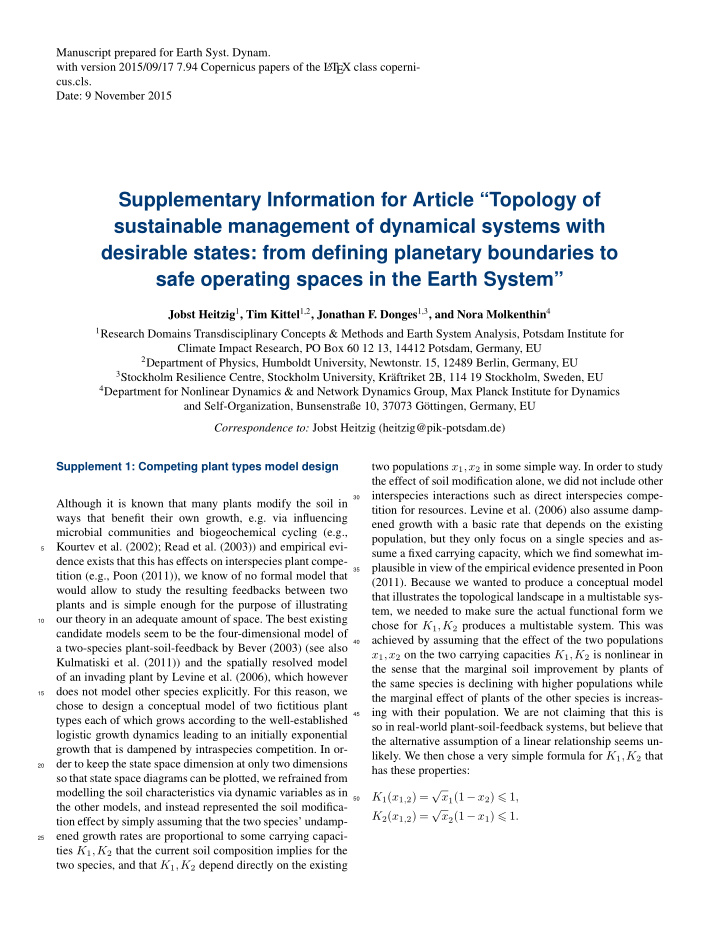 supplementary information for article topology of