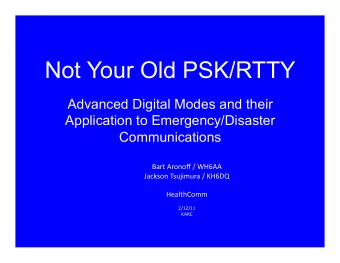 Acknowledgement    Much  of  the  informaFon  presented  here  is  taken