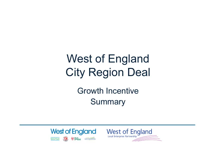 west of england city region deal