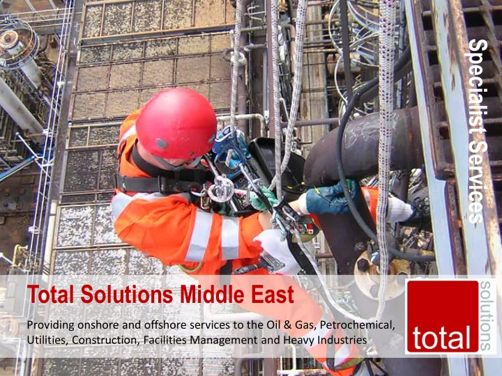 specialist services