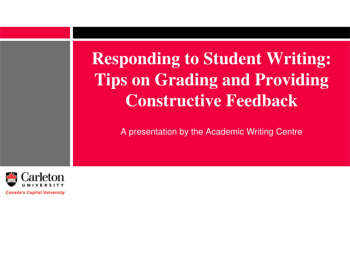 responding to student writing tips on grading and