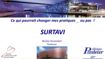 SURTAVI  Nicolas Dumonteil  Toulouse  Dclaration de Relations Professionnelles  Disclosure
