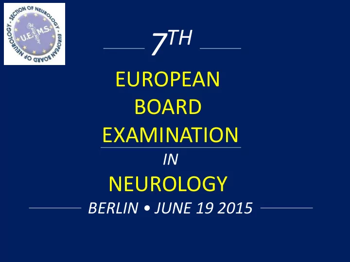 and medical education this presentations is