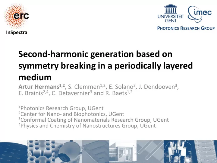 symmetry breaking in a periodically layered