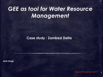 Management  Case study : Zambezi Delta  Amit Singh  Suva, 30 November 2017  1  Presentation Outline