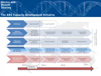document, but ABS  expertise to implement the  regulations and  regulations  other acts + env.