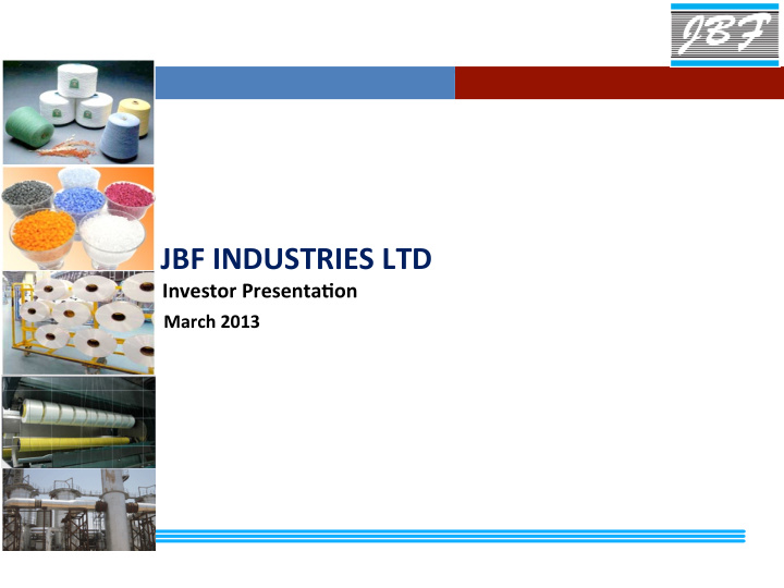 jbf industries ltd