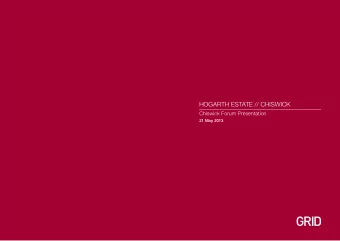 HOGARTH ESTATE // CHISWICK  Chiswick Forum Presentation  21 May 2013  Site Location  Site Analysis