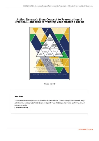 Action Research from Concept to Presentation: A  Action Research from Concept to Presentation: A