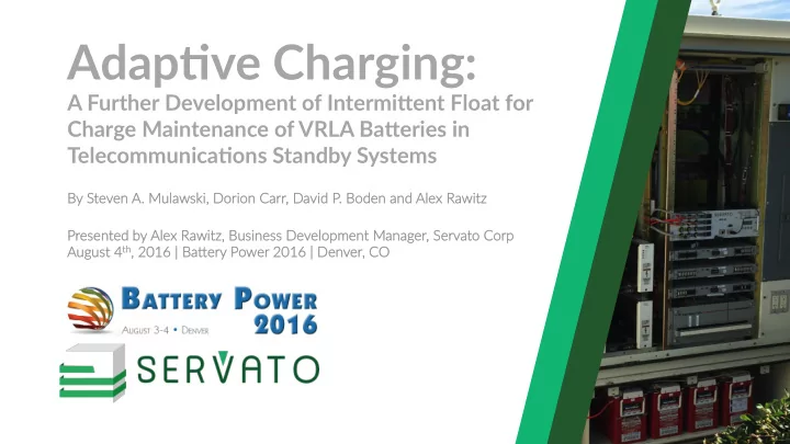 adap ve charging
