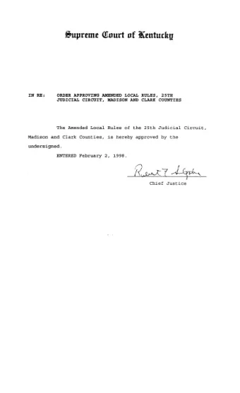 #upr ewr  Tour t of W  ent uckg I N RE :  O  R  D  ER APPR  O  VI N G AM  EN  D ED LO CAL