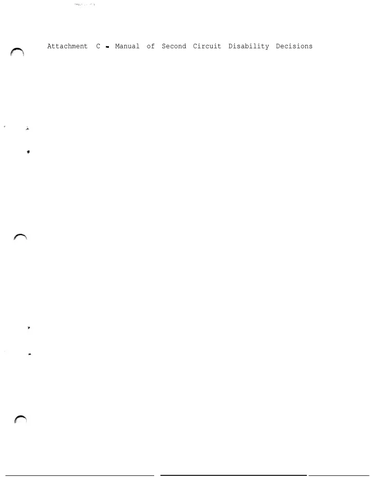 attachment c manual of second circuit disability decisions