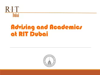 What Is Academic Advising?  We provide guidance and support to help ensure your  academic success