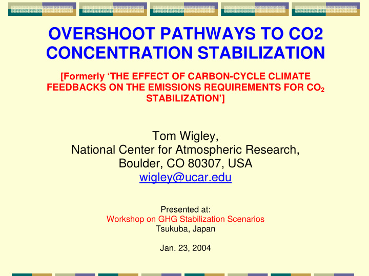 overshoot pathways to co2 concentration stabilization