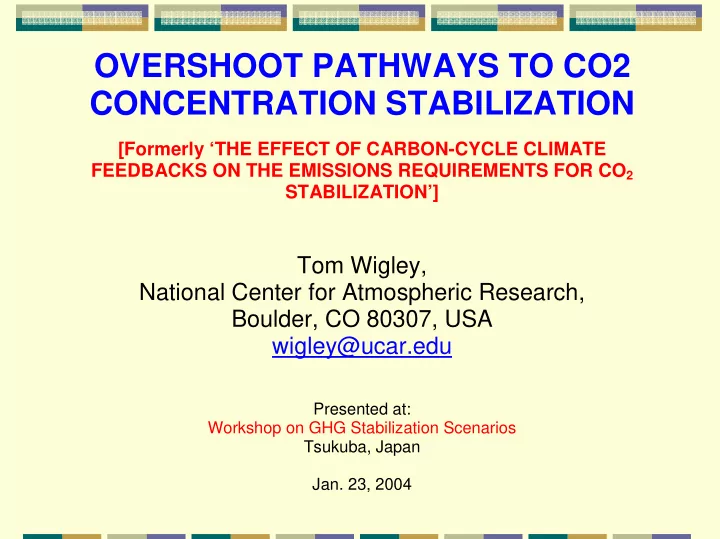overshoot pathways to co2 concentration stabilization