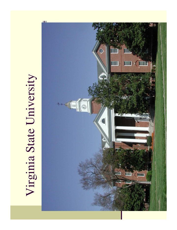 virginia state university institutional goal