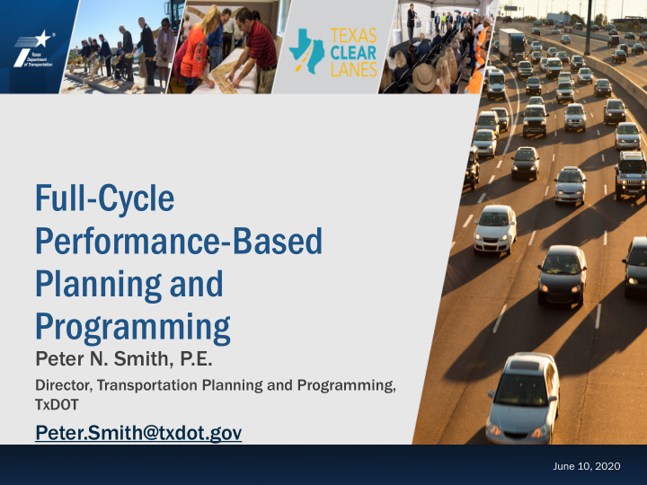 full cycle performance based planning and programming