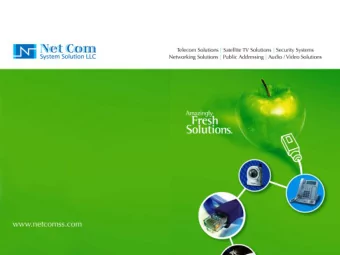 General Information Corporate Name Net Com System Solutions  Established Year   2006. Telecom , IT
