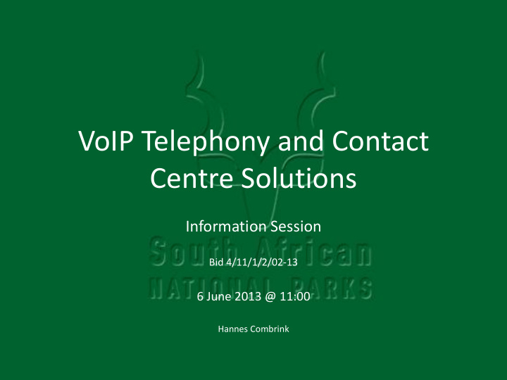 voip telephony and contact