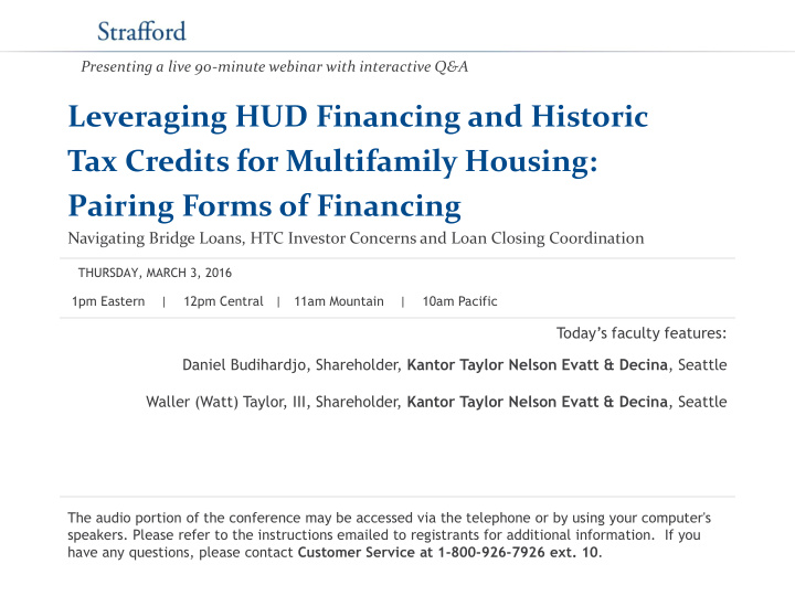 pairing forms of financing