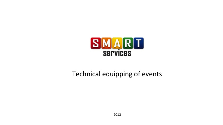 technical equipping of events