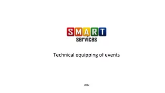 Technical  equipping  of  events    2012    Long  story  short    For  9