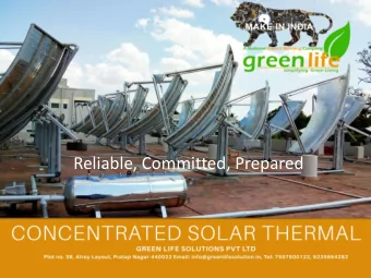 Reliable, Committed, Prepared  ABOUT  GREEN LIFE SOLUTIONS PVT LTD  GREEN LIFE  GREEN LIFE