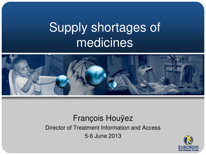 supply shortages of medicines