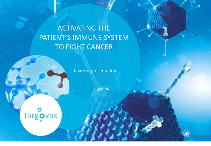 to fight cancer
