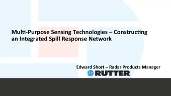 Mul$-Purpose  Sensing  Technologies    Construc$ng    an  Integrated