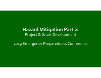 hazard mitigation part 2