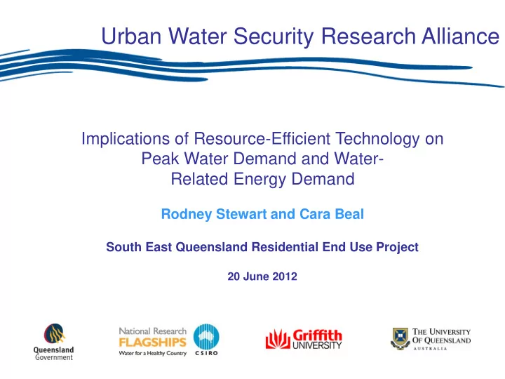 urban water security research alliance