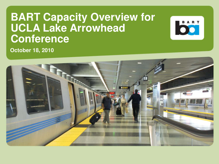 bart capacity overview for
