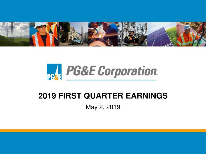 2019 first quarter earnings