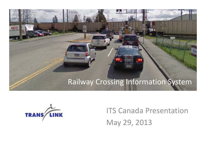 railway crossing information system railway crossing