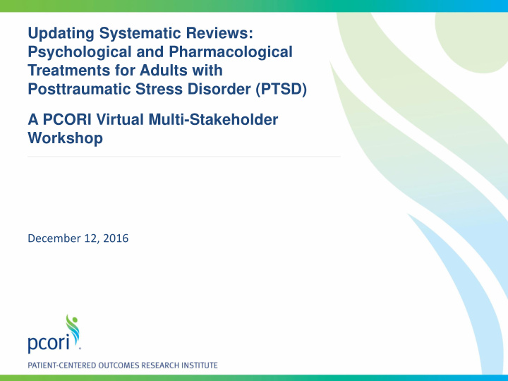 updating systematic reviews psychological and
