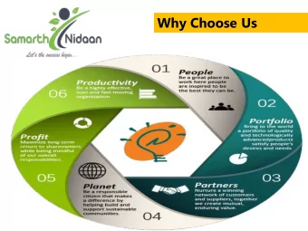 Why Choose Us  About Us Samarth Nidaan , is a problem solving platform of Samarth Enterprises