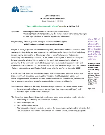 Questions:  One thing that would make this morning a success? and/or  One thing that must change in