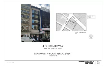 412 BROADWAY  New York, New York  10013  LANDMARK WINDOW REPLACEMENT  June 1st, 2018  LPC  T-00