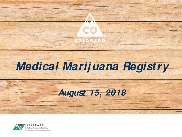 medical marijuana registry