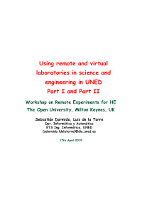 using remote and virtual laboratories in science and