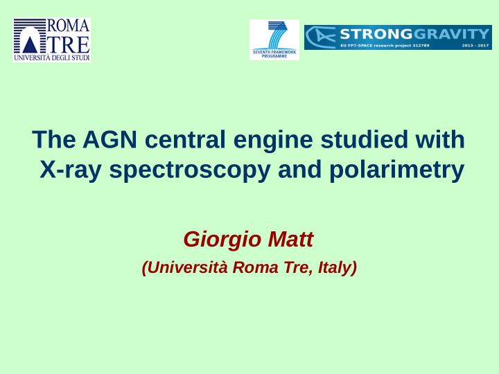 the agn central engine studied with x ray spectroscopy