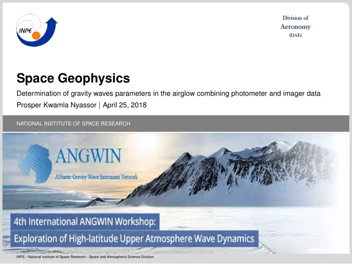 space geophysics