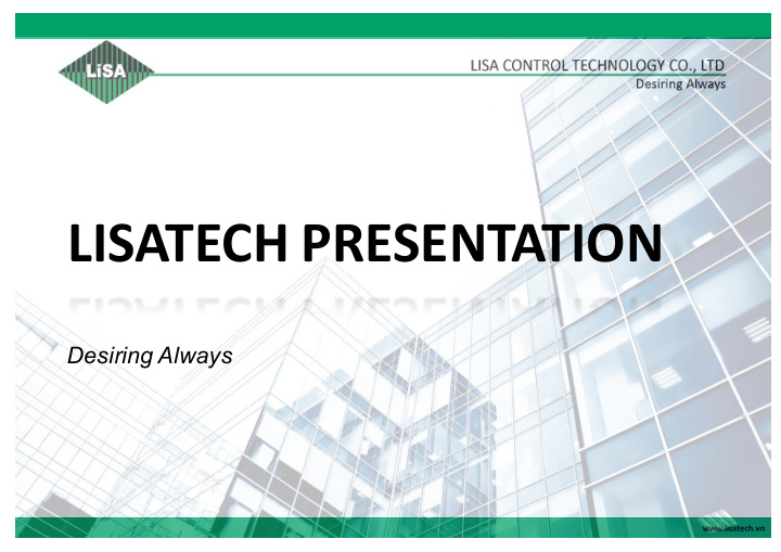 lisatech presentation