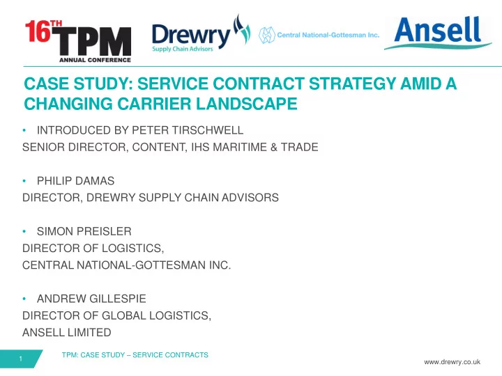 case study service contract strategy amid a changing