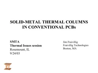 SOLID-  -METAL THERMAL COLUMNS  METAL THERMAL COLUMNS  SOLID  IN CONVENTIONAL PCBs  IN CONVENTIONAL