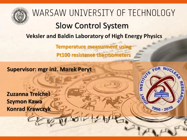slow control system