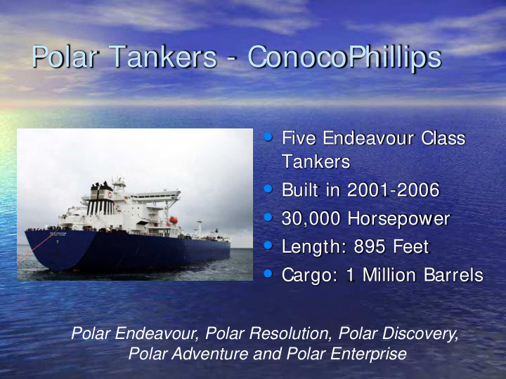 polar tankers conocophillips