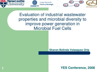 Evaluation of industrial wastewater  properties and microbial diversity to  improve power