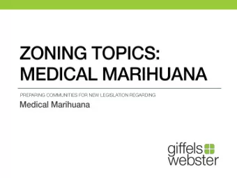 PREPARING COMMUNITIES FOR NEW LEGISLATION REGARDING  Recent legislative changes in Michigans